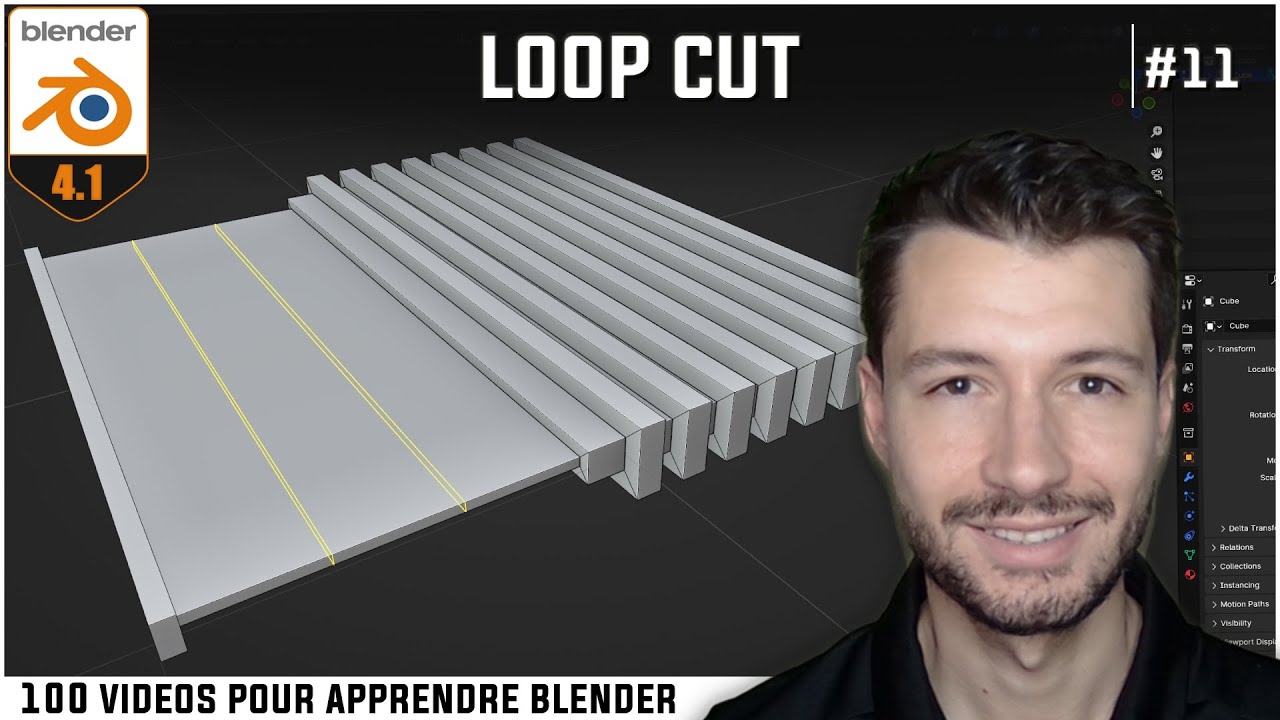 #11 | AJOUTER DES LOOP CUT - Apprendre Blender en 100 vidéos [TUTO FR]