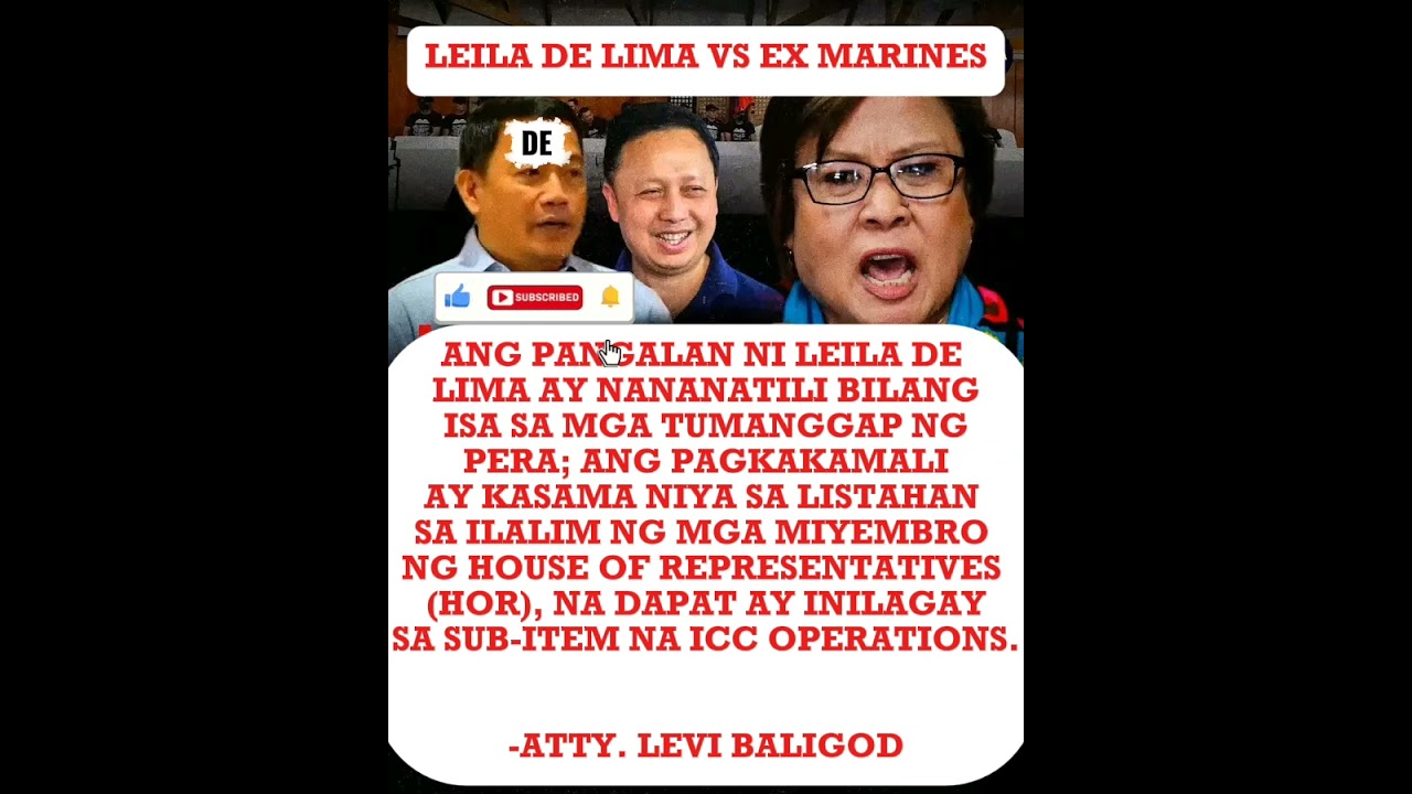 LEILA DE LIMA VS EX MARINES: DAWIT PA RIN SA MALETANG PERA PALDO!#funny#comedy#jokes#foryou#shorts