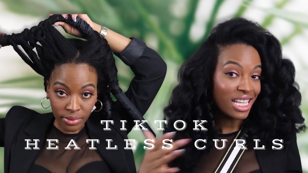 VIRAL HEATLESS CURLS ON THICK, TYPE 4 HAIR| AS SEEN ON TIKTOK