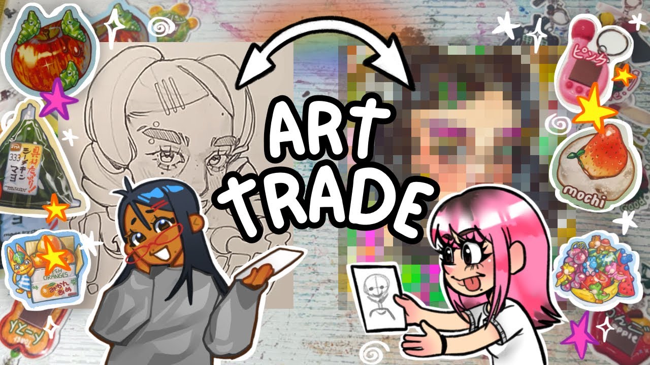 DOING AN ART TRADE With @juss_me_art !🌈