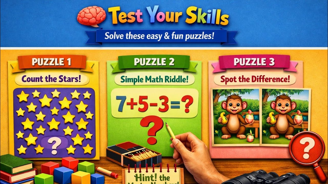 Live Puzzle Challenge | Easy & Fun Brain Teasers in HD 3D