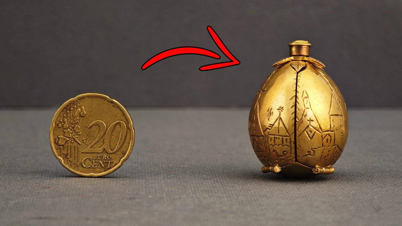 Как я сделал Золотое Яйцо Гарри Поттера из простых монет | Волшебный DIY