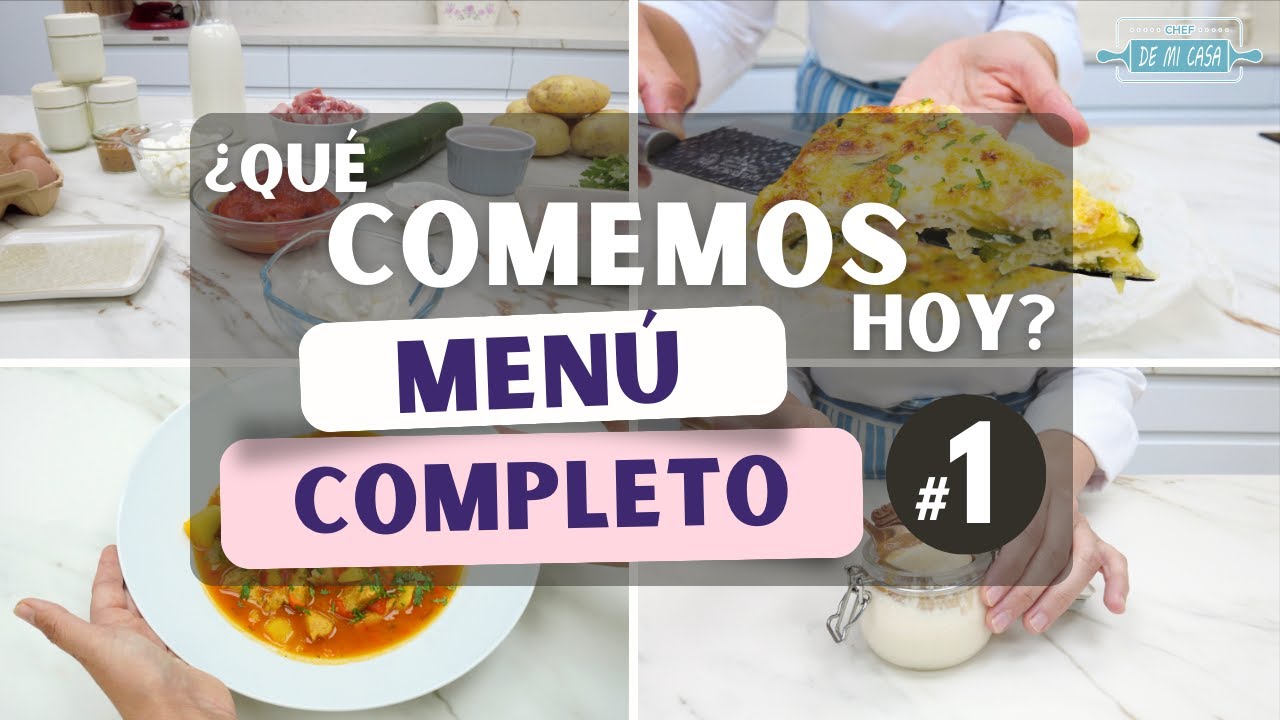 ¡MENÚ COMPLETO Fácil y Rapido para Chuparse los Dedos en solo en 1 Hora ⏰ ! 🤤