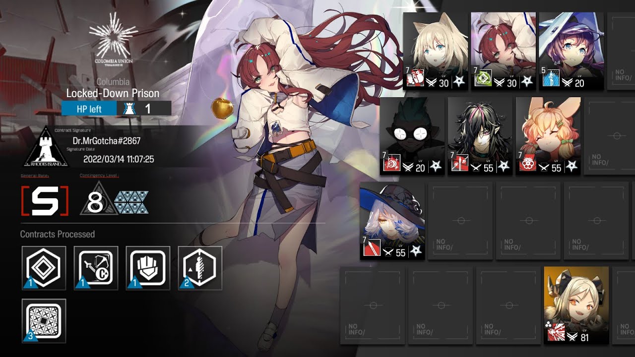 【明日方舟/Arknights】【Contingency Contract #6 Wild Scales】Day 14 Rotating Map Risk 8 Low End + Ifrit