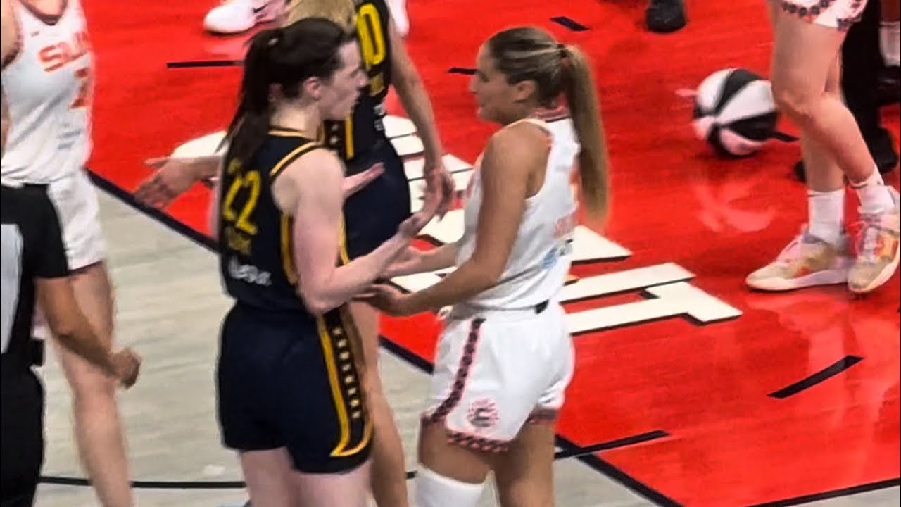 Caitlin Clark Fouled By Marina Mabrey Crowd Reacts
