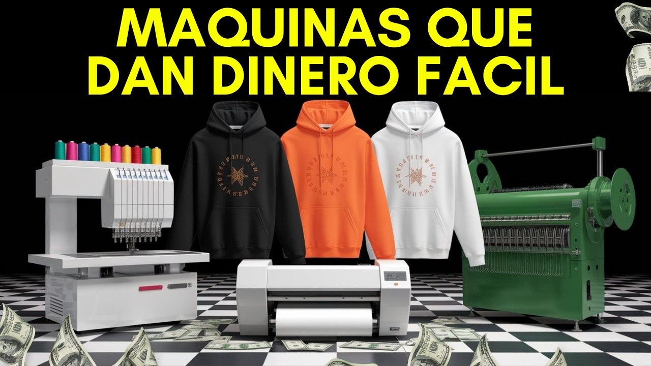 🔴 GANADA DINERO CON MAQUINAS TEXTILES- COMPRA en CHINA y VENDE EN TU PAIS.