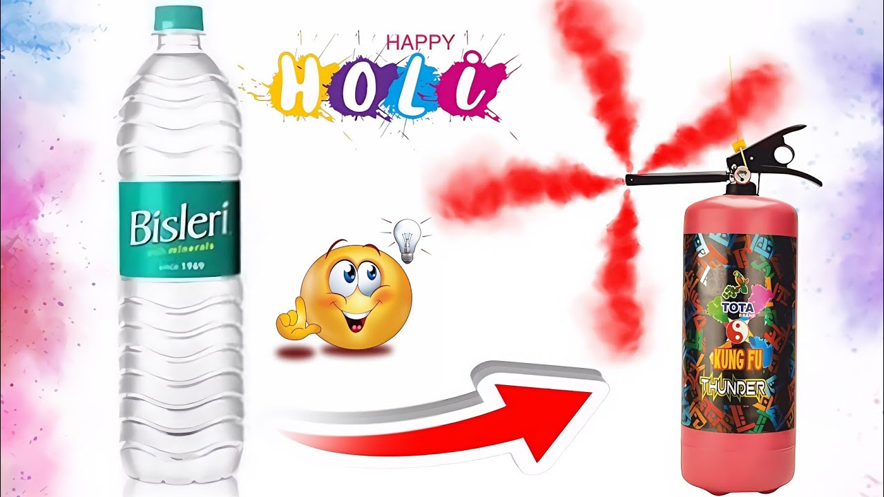 गुलाल पिचकारी कैसे बनाएं /How to make Colour at home/Pichkari making/Gulal Pichkari kaise banaye 😍