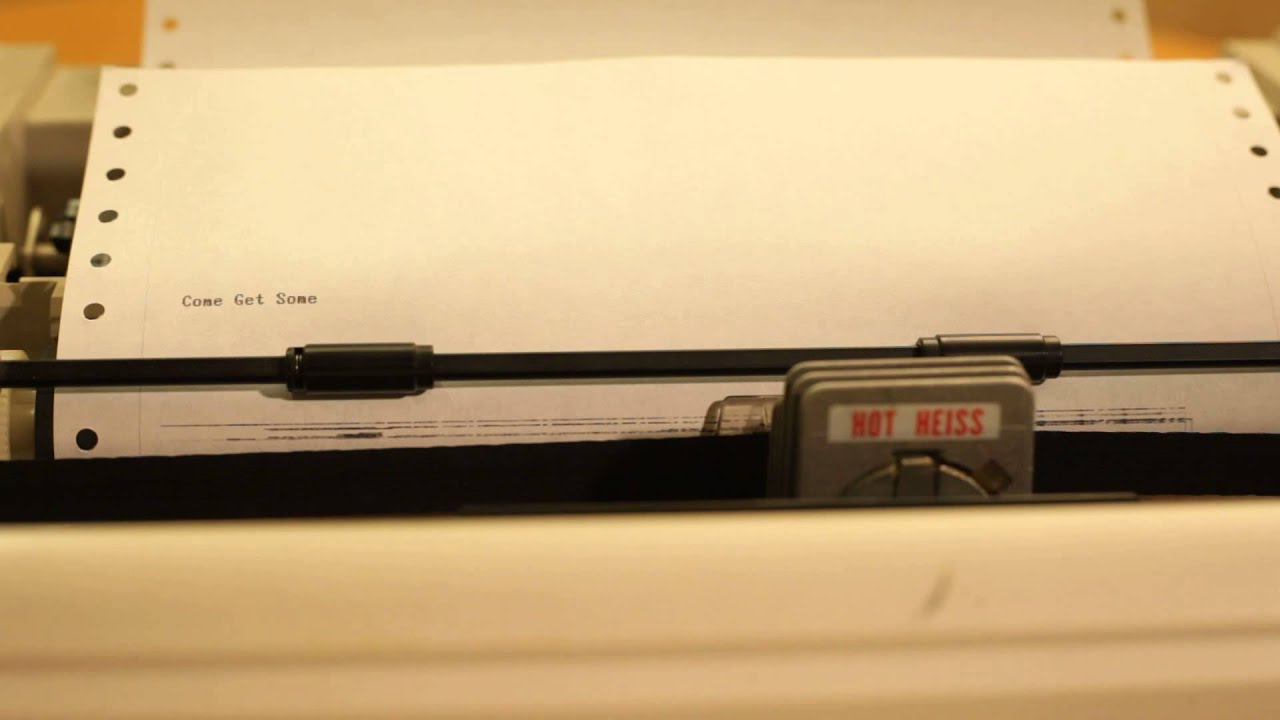 The Duke's PRINTER - Duke Nukem Theme on a dot matrix printer [HD]