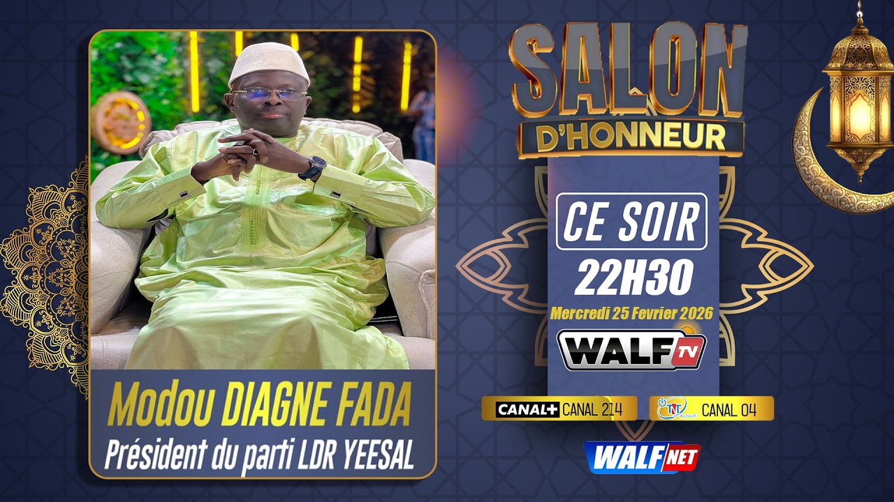 [🔴RAMADAN 2026] Modou Diagne Fada - LDR YESSAL -est l’invité de Salon d’Honneur du Mercredi 25 02 26