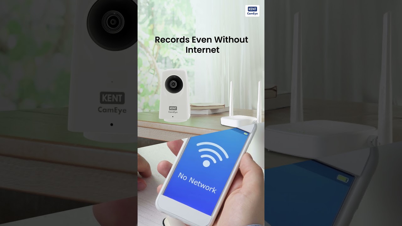KENT CamEye HomeCam 360 : Next-Gen Smart Wi-Fi Security Camera for 360&deg; Protection of your Home