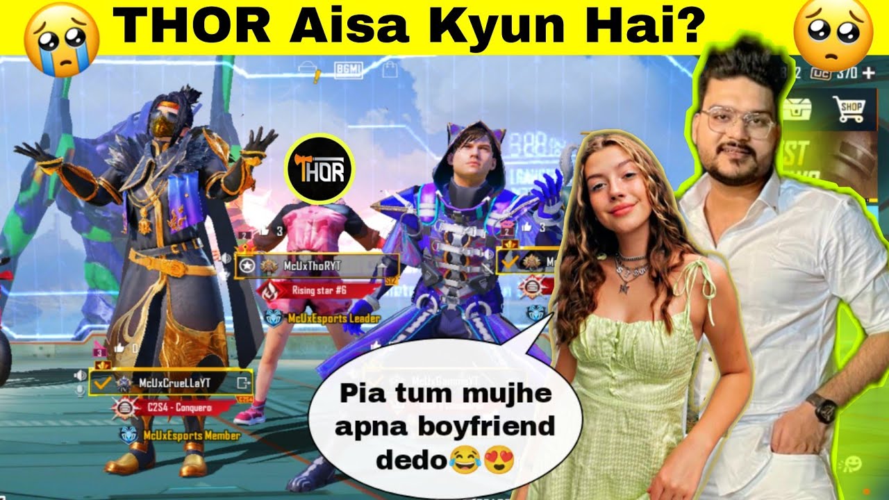 FLIRTING WITH THOR GAMING IN FRONT OF HIS GF PIA YT 😂 | BEST PRANK EVER @ThorGaming77 @PiaaYT