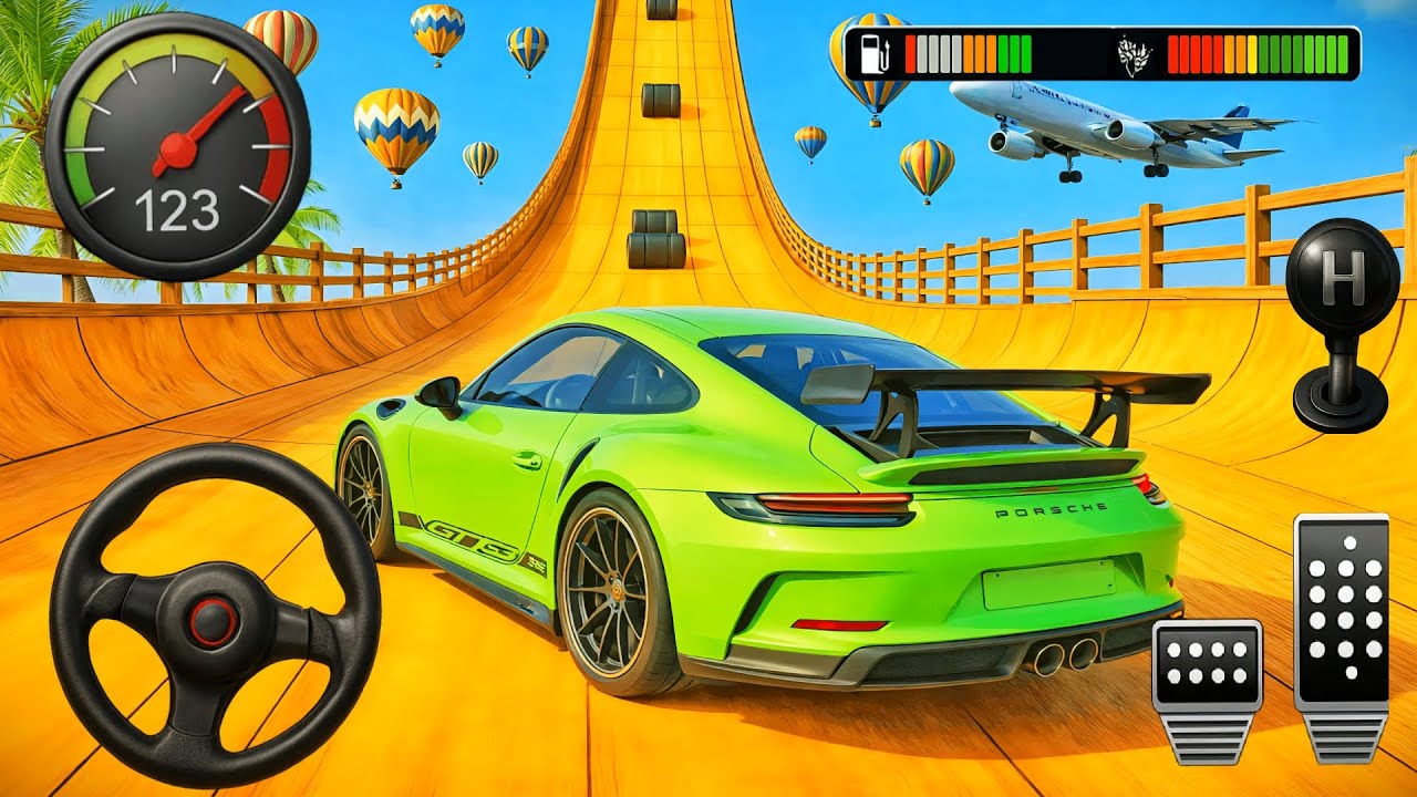 Speed Mega Ramp Race 3D Challenge – GT Car Stunt Master Simulator – Android Gameplay