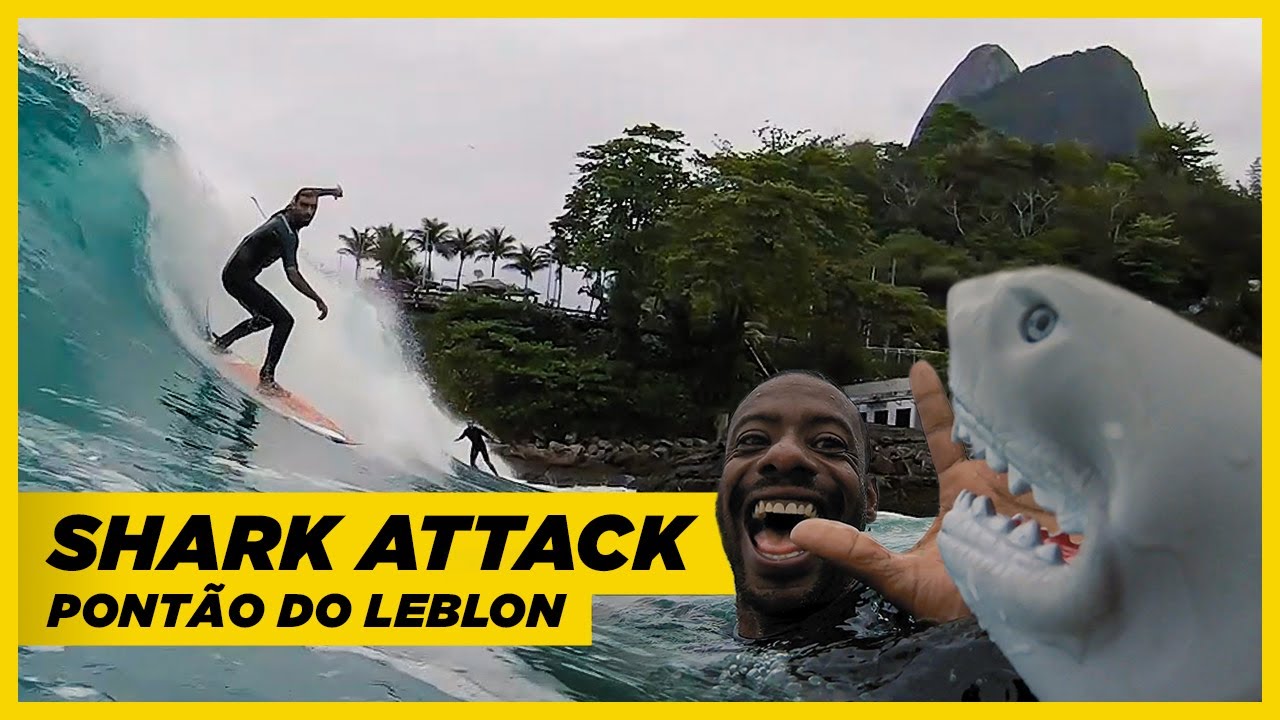 SHARK ATTACK no Pont&atilde;o do Leblon [ Rio de Janeiro ] #Surf
