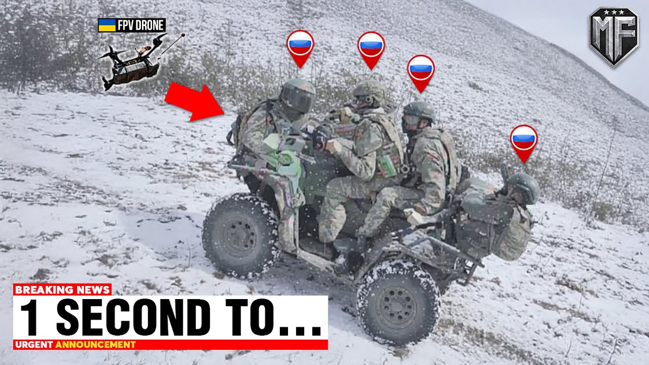 Ukrainian FPV Drone Catches Russian Troops Off Guard - Then THIS Happened...