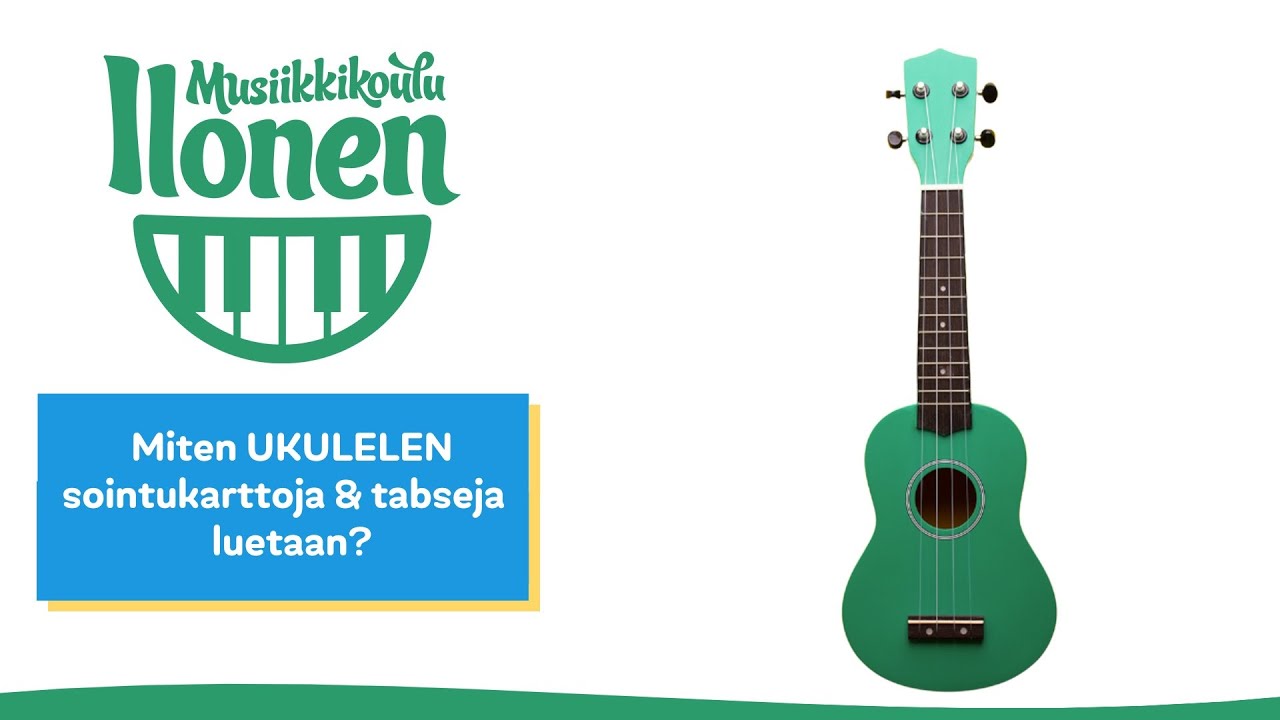Ukulelen sointukartat ja tabsit