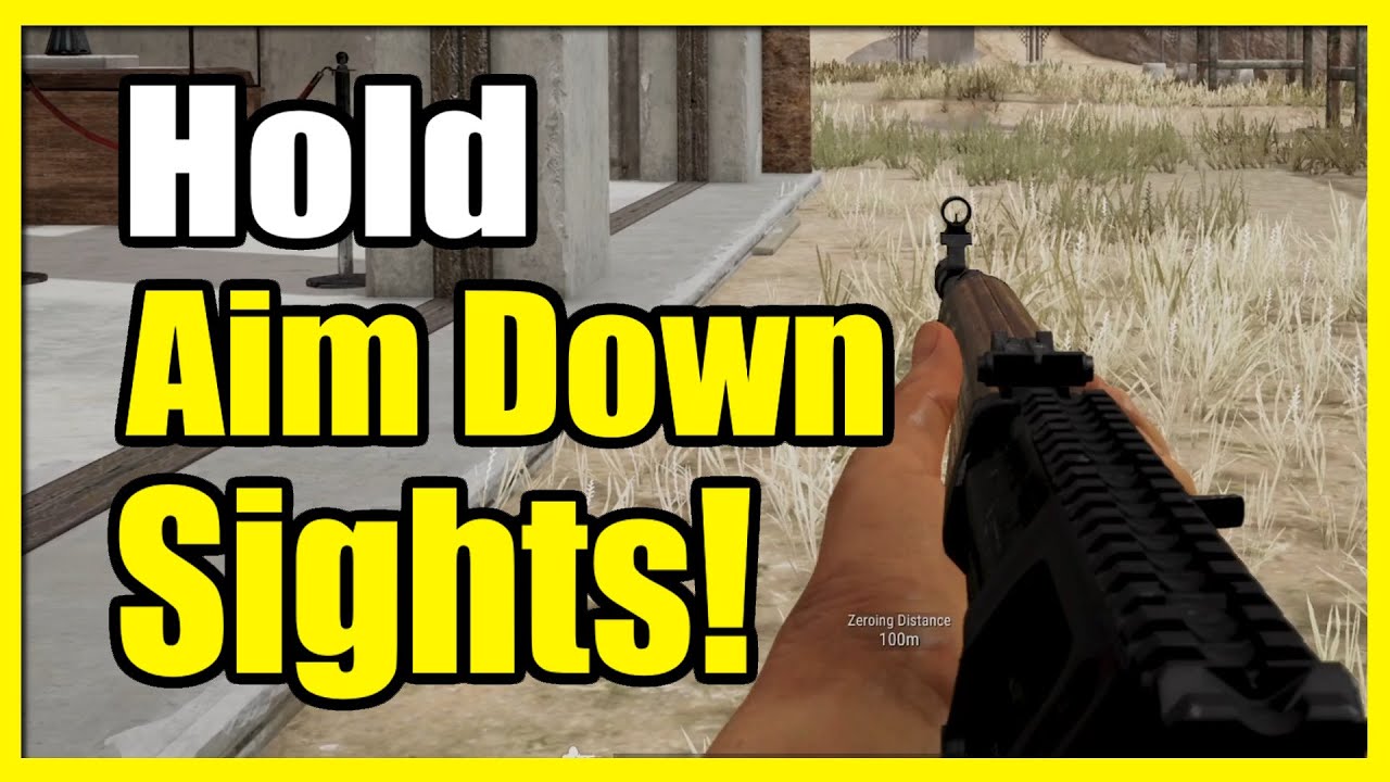 How to HOLD Aim Down Sights in PUBG with Right Mouse Button (Hold to Aim)