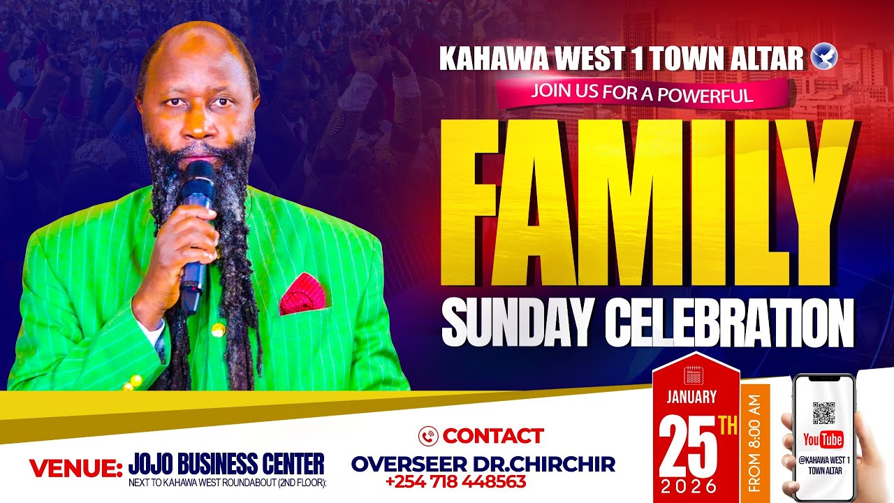 FAMILY SUNDAY CELEBRATION SERVICE | KAHAWA WEST 1 TOWN ALTAR
