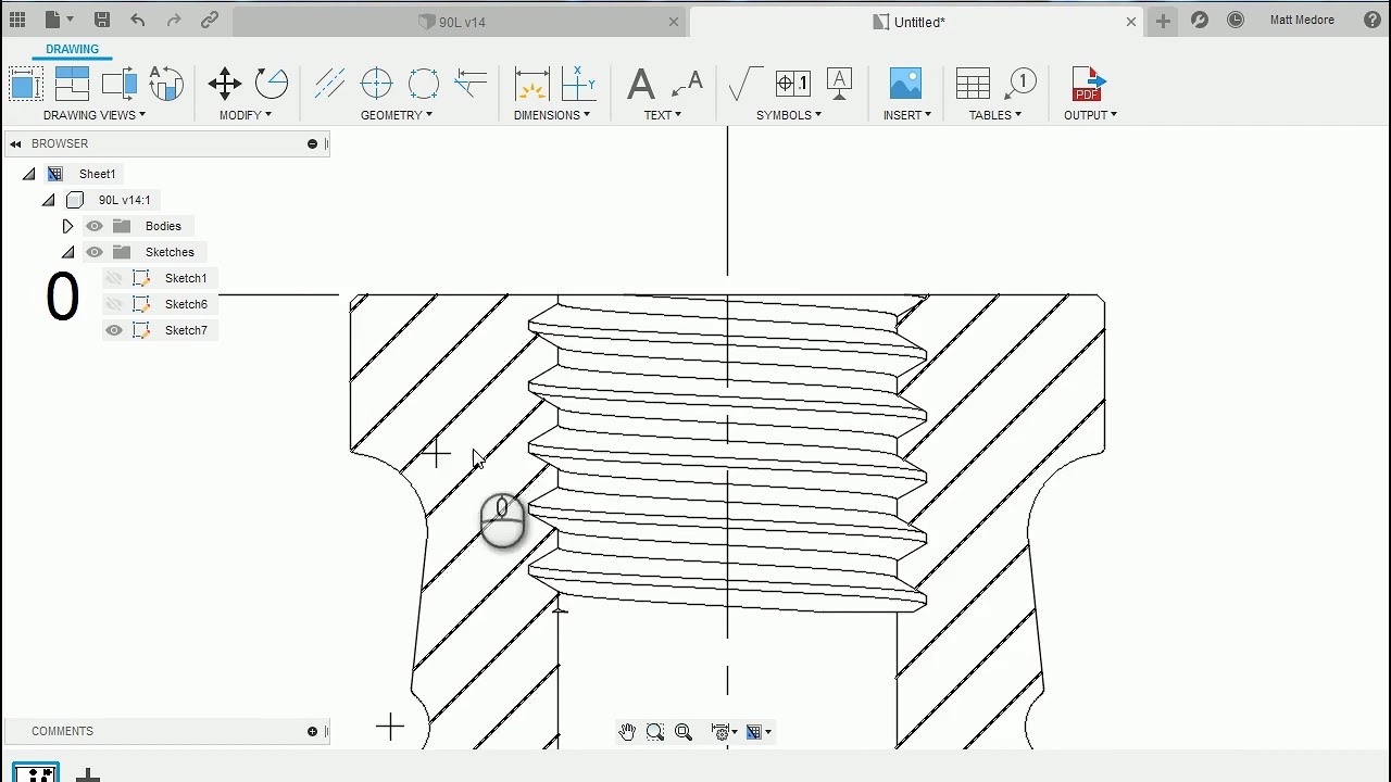 How to create the Titan 90L drawing