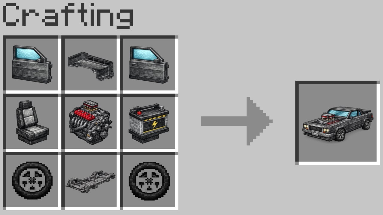 How to make and craft Vehicles in Minecraft PE