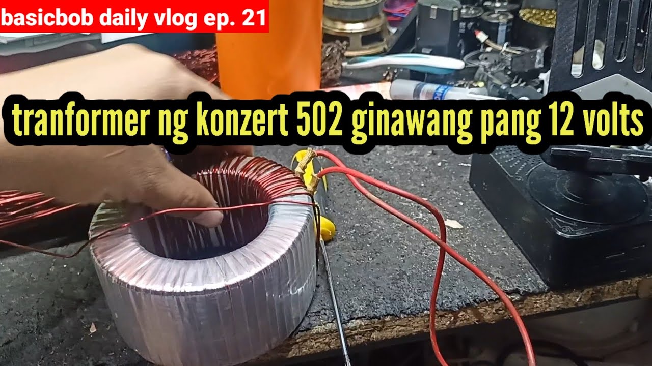 Gumawa ako ng 12 volts power supply , galing sa transformer ng konzert 502