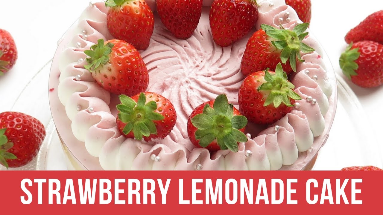 Strawberry Lemonade Cake | Strawberry Lemonade Cake Recipe | Bitrecipes