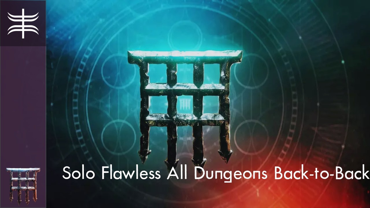 Solo Flawless All Dungeons Back To Back, Destiny 2 Renegades