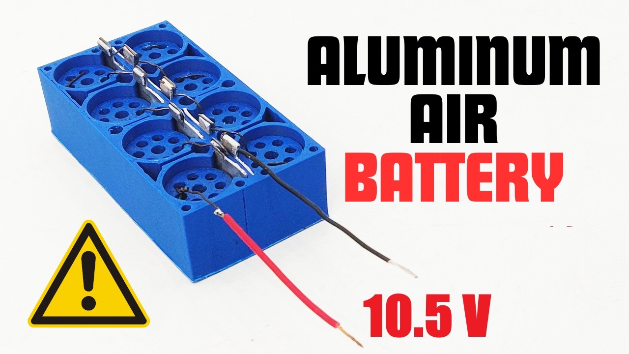 How To Make an Aluminium Air Battery | Genuine Experiment for Batteries DIY