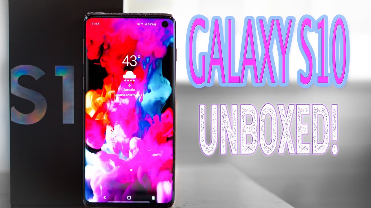 Unboxing the Prism Black Galaxy S10!!!! (NOT THE PLUS!)