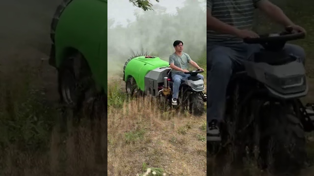 Modern Orchard Spraying with Dual-Power Sprayer