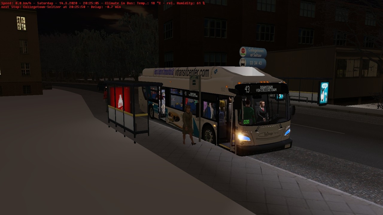 OMSI 2-  WELCOME to Saratoga  todays route will be route 43 to Ctown-Dtown
