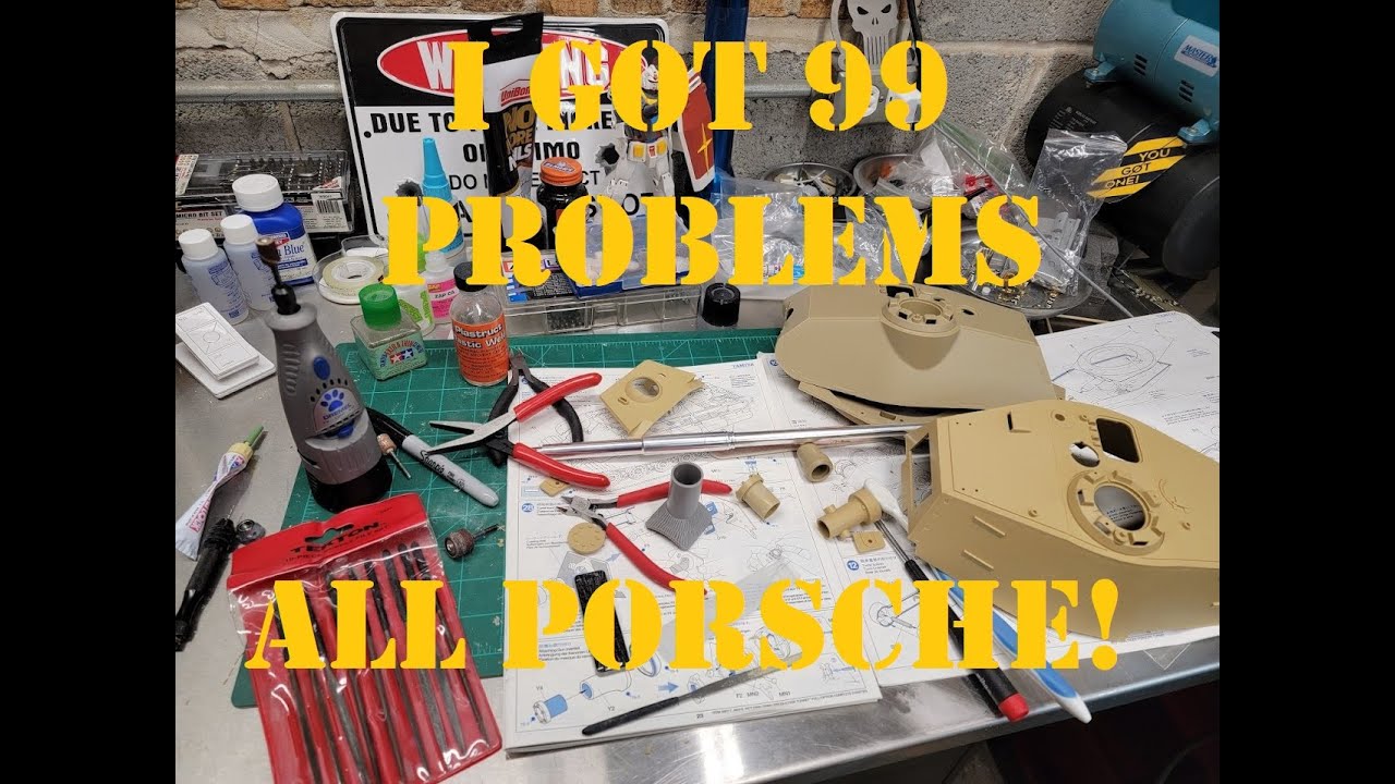 Tamiya 1/16 RC full option King Tiger Porsche turret #56018 #36201 Frankentank Part 4 Wiha Giveaway!