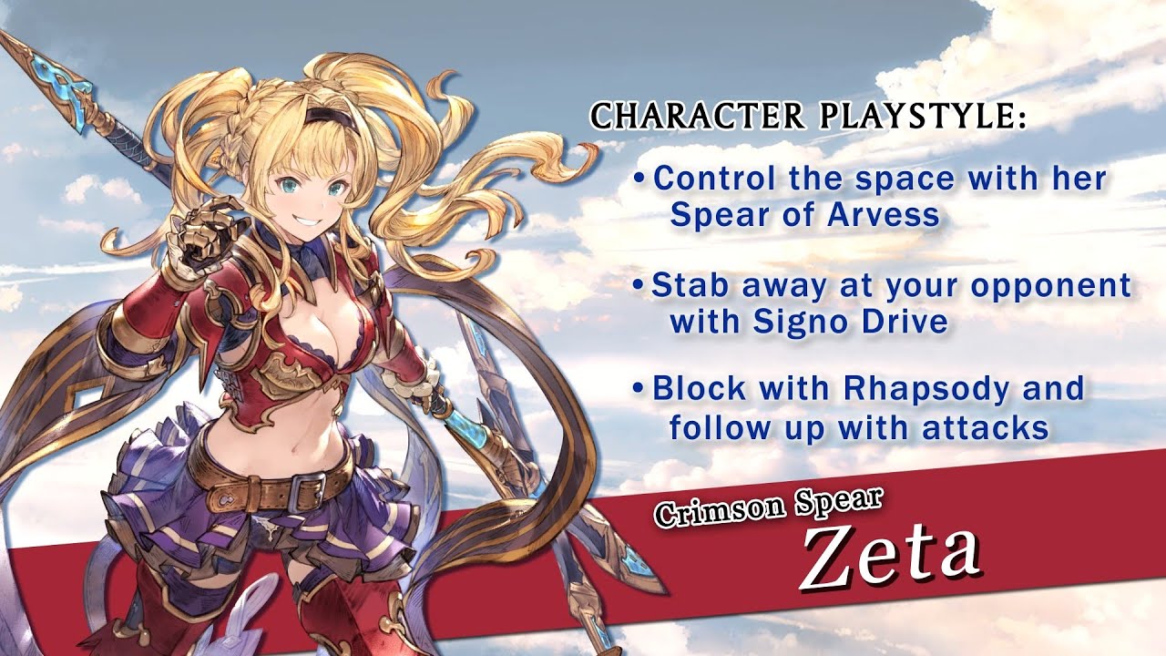 Granblue Fantasy: Versus - Character trailer (Zeta)