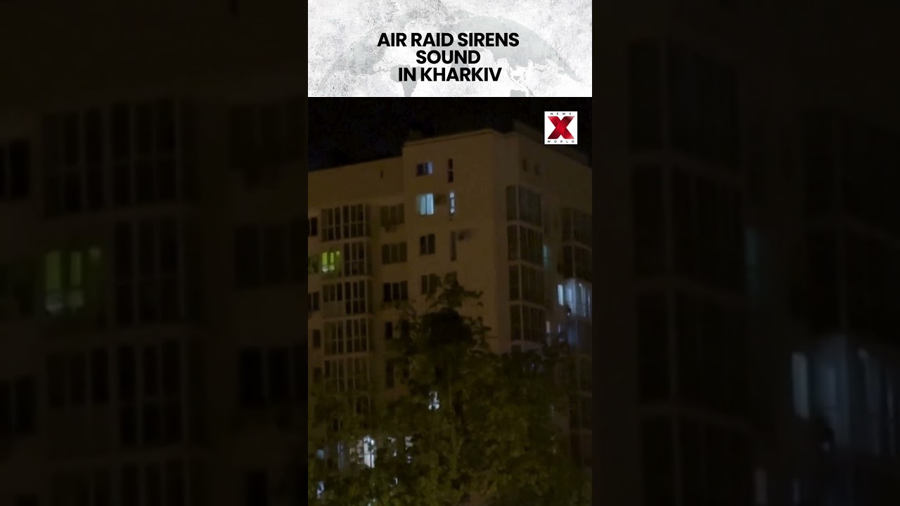 #ukraine | Air Raid Sirens Sound in Kharkiv After Putin Declares Easter Ceasefire #shorts #watch