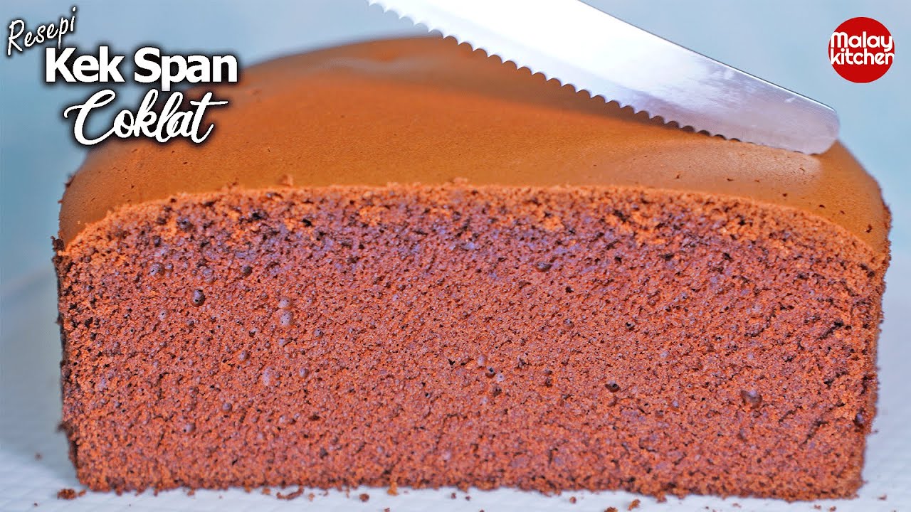 cara buat kek coklat span simple dan sedap. Gebu sekali ganda dari adunan.