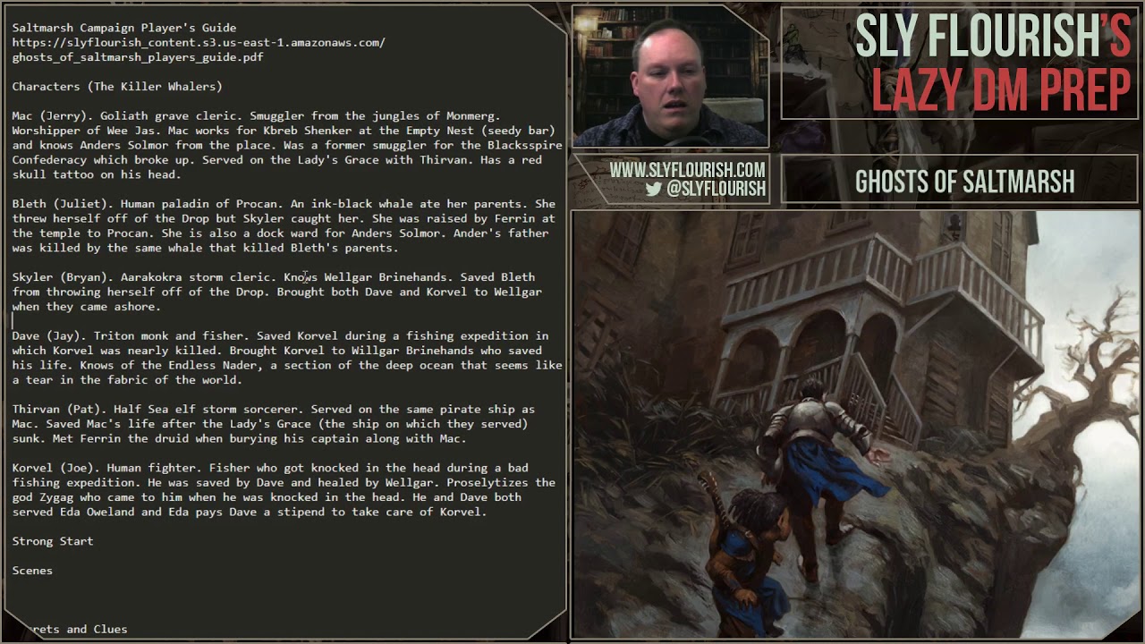 Lazy D&D Prep: Ghosts of Saltmarsh, Sinister Secret of Saltmarsh Part 1