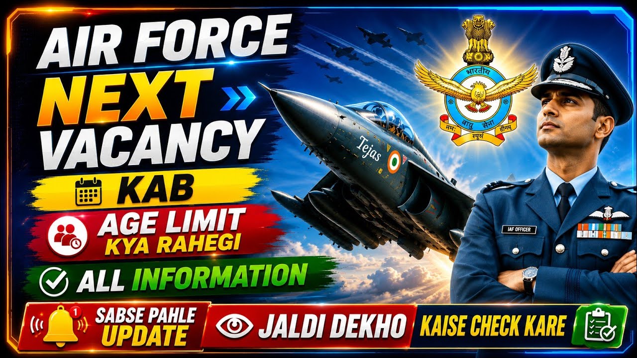 Air Force Next Recruitment 2026 | Age Limit, Qualification & Expected Notification Date ? 