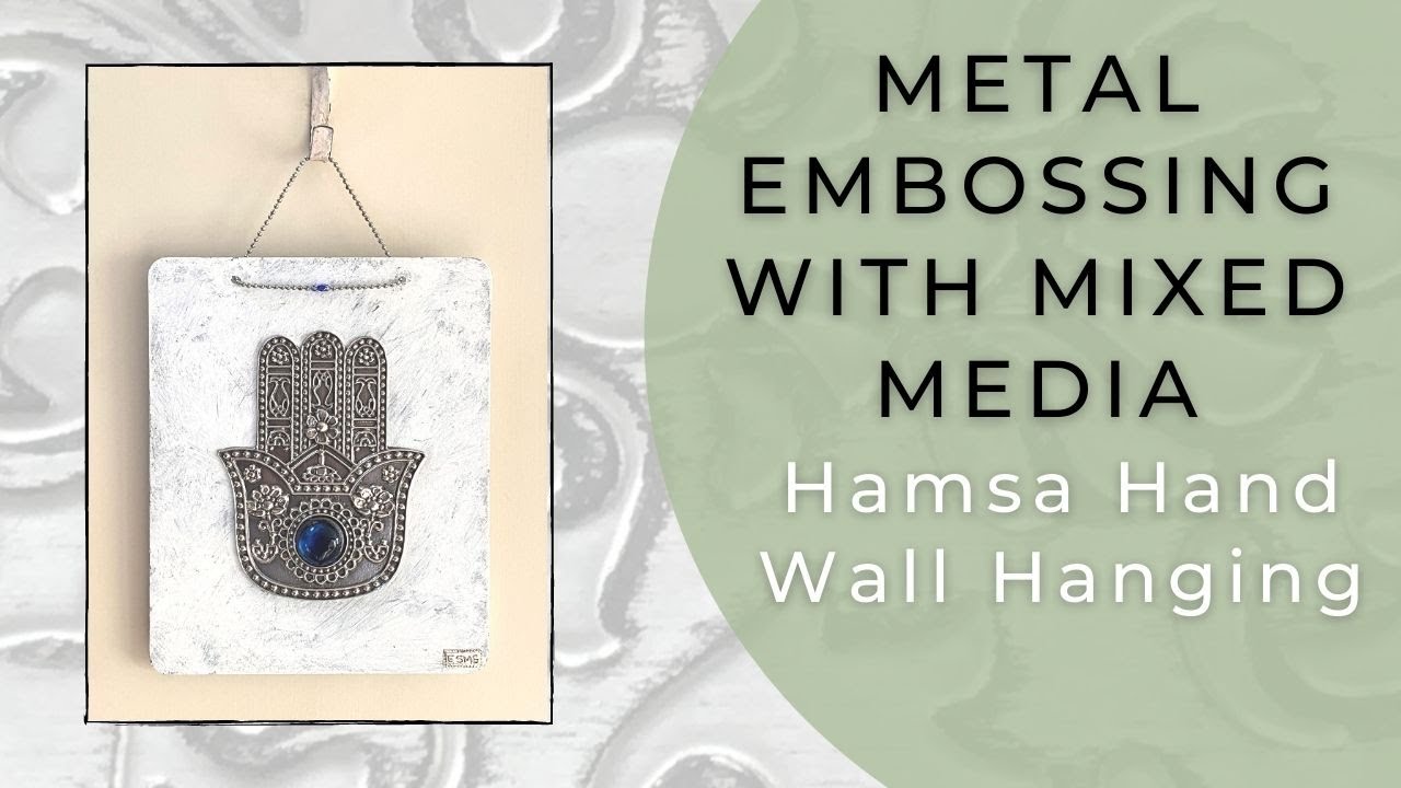 Metal Embossed Hamsa Hand