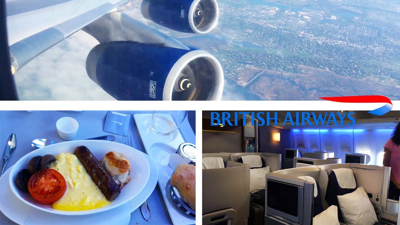 British Airways Business Class Day Flight New York to London  FULL FLIGHT