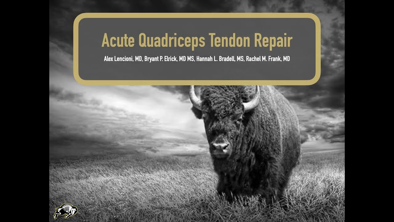 Acute Quadriceps Tendon Repair