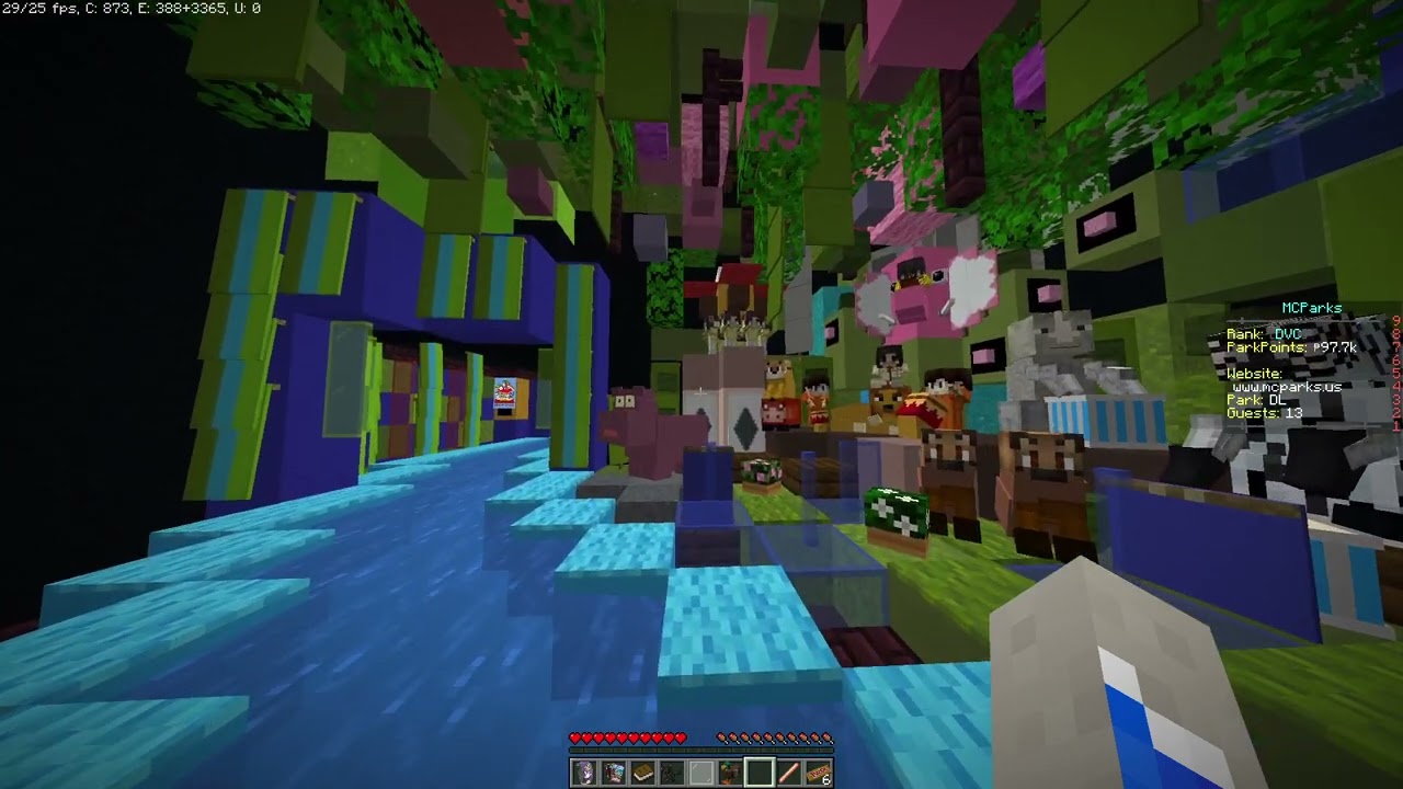 Ride Through of It's A Small World At Disney Land On MCparks Minecraft recreation