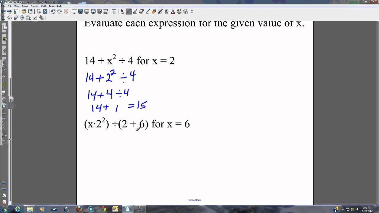 CCSS Order of Operations