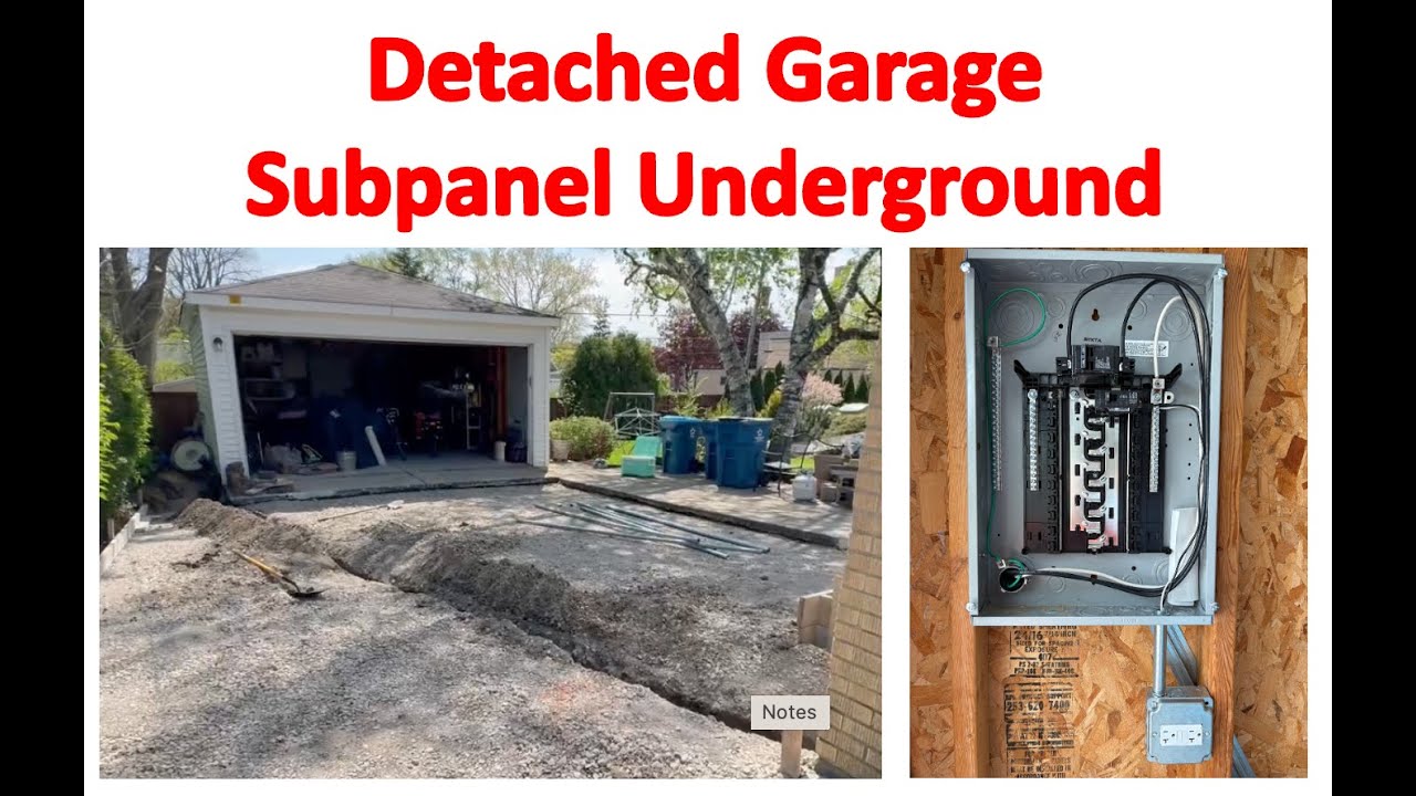Underground Electrical for Detached Garage Subpanel