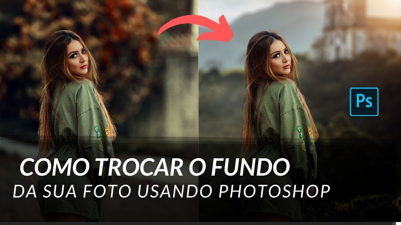 Como trocar o fundo da sua foto usando photoshop