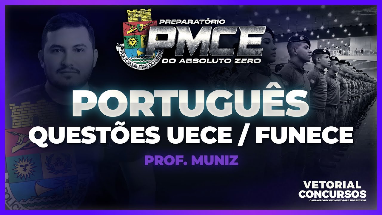Quest&otilde;es de Portugu&ecirc;s FUNECE/Prof. Muniz