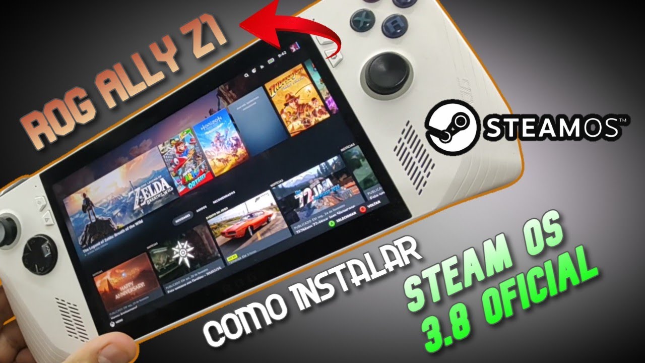 ADEUS WINDOWS ! STEAM OS no Rog Ally Z1 ? Como Instalar ? (Desatualizado)