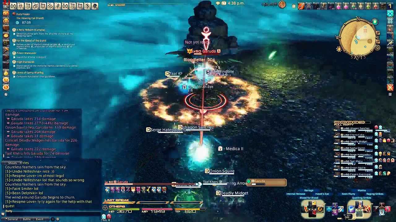 Final Fantasy XIV: ARR 2.1 ~ The Howling Eye (Hard): {3:20 SR} as BRD
