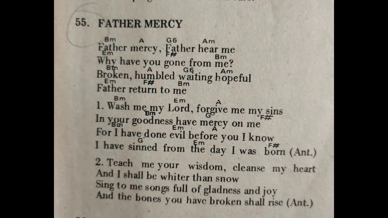 Father Mercy - Bob Dufford |  Lenten song (Chorus)