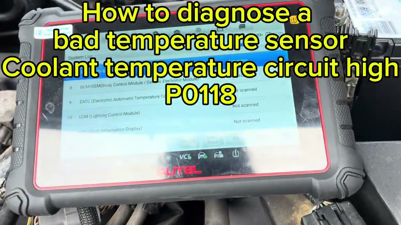 Diagnose & Repair P0118 Code | Coolant Temperature Sensor Fix (DIY)