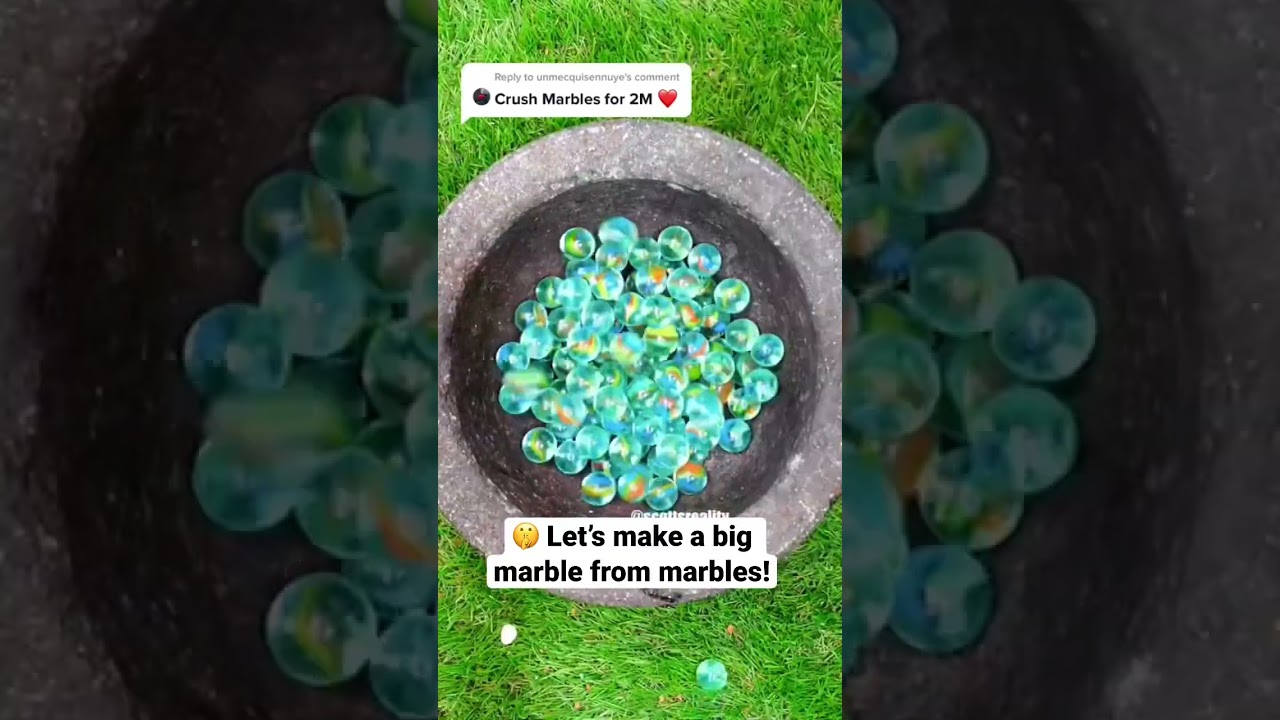 Is it possible to make a GIANT marble from Marbles?
