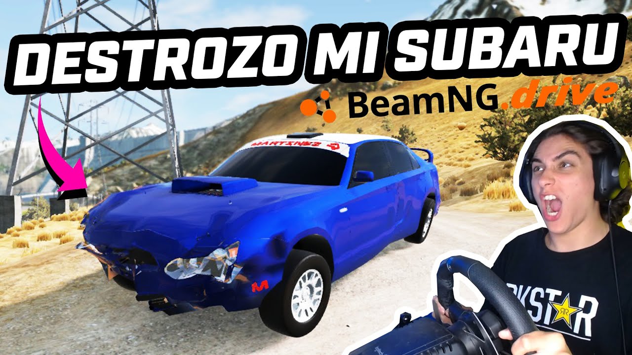 DESTROZO el SUBARU que me hizo un SUSCRIPTOR en BeamNG drive 💥